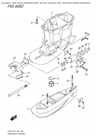 405C  -  Drive Shaft  Housing  Transom(Xx) (405C -    Transom (Xx))