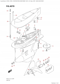 407D - Gear Case (Df250T) (407D -    (Df250T))