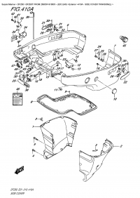 410A  -  Side  Cover  Transom(L) (410A -   Transom (L))