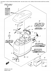 420J  -  Engine Cover  (For  0Ep)  (Df250T  E01),(Df250Z  E01) (420J -   () ( 0Ep) (Df250T E01), (Df250Z E01))