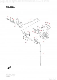 206A  -  Clutch  Rod (206A -  )