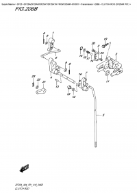 206B - Clutch  Rod  (Df25Ar  P01) (206B -   (Df25Ar P01))