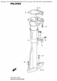 405A - Drive Shaft Housing Transom (S) (405A -    Transom (S))