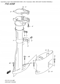 405B  -  Drive  Shaft  Housing  Transom(L) (405B -    Transom (L))