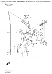 204A - Clutch  Shaft  (Df40A  E01)(Df40Ast  E34)(Df50A  E01) (204A -   (Df40A E01) (Df40Ast E34) (Df50A E01))