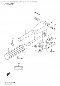 444A - Tiller  Handle (444A - )