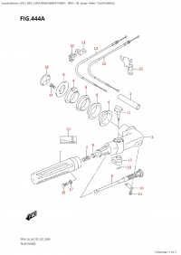 444A - Tiller Handle (444A - )