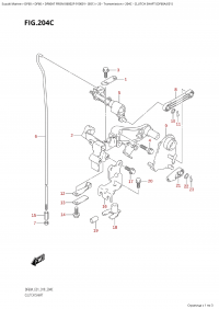 204C - Clutch Shaft (Df60A:e01) (204C -   (Df60A: e01))