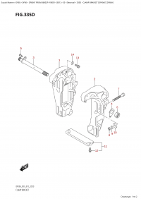 335D - Clamp Bracket (Df40Ast,Df60A) (335D -   (Df40Ast, Df60A))