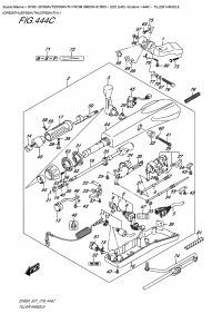 444C - Tiller  Handle  (Df60Ath)(Df50Avth)(Df60Avth) (444C -  (Df60Ath) (Df50Avth) (Df60Avth))