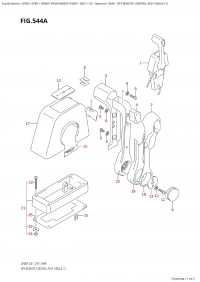 544A - Opt:remote Control Assy Single (1) (544A -    ,  (1))
