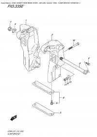 335E  -  Clamp Bracket  (Df80A  E01) (335E -   (Df80A E01))