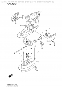 405E  -  Drive  Shaft Housing  (Df80A  E01) (405E -    (Df80A E01))