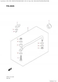 442A - Drag Link (Df70A,Df80A,Df90A,Df100B) (442A -   (Df70A, Df80A, Df90A, Df100B))