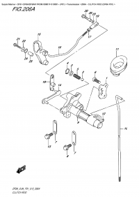 206A  -  Clutch Rod (Df8A  P01) (206A -   (Df8A P01))