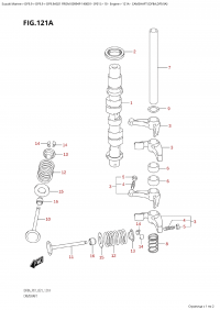 121A - Camshaft (Df8A,Df9.9A) (121A -   (Df8A, Df9.9A))