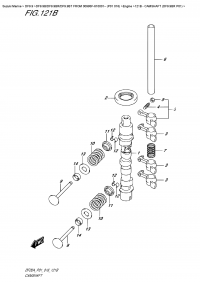 121B  -  Camshaft  (Df9.9Br  P01) (121B -   (Df9.9Br P01))