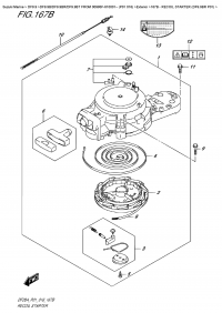 167B - Recoil  Starter  (Df9.9Br  P01) (167B -   (Df9.9Br P01))