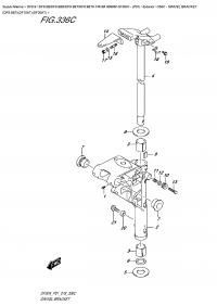 336C - Swivel Bracket  (Df9.9Bt)(Df15At)(Df20At) (336C -   (Df9.9Bt) (Df15At) (Df20At))