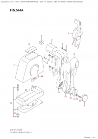 544A - Opt:remote Control Assy Single (1) (544A -    ,  (1))