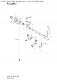 208D  -  Clutch  Lever (Dt15A P40) (208D -   (Dt15A P40))