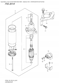 301A  -  Starting  Motor (Dt15A  P40) (301A -   (Dt15A P40))