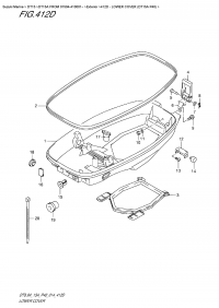 412D  -  Lower  Cover  (Dt15A P40) (412D -    (Dt15A P40))