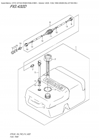 432D -  Fuel  Tank  (Resin:25L) (Dt15A  P40) (432D -   (Resin: 25L) (Dt15A P40))