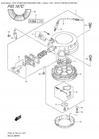 167C  -  Recoil  Starter (Dt30R P40) (167C -   (Dt30R P40))