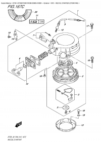 167C  -  Recoil  Starter (Dt30R P40) (167C -   (Dt30R P40))