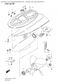 407B  -  Gear  Case (Dt30 P40) (407B -    (Dt30 P40))