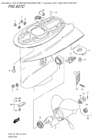 407C  -  Gear  Case (Dt30R P40) (407C -    (Dt30R P40))