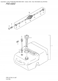 432C  -  Fuel  Tank  (Resin,  25L)  (Dt30  P40) (432C -   (Resin, 25L) (Dt30 P40))