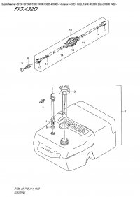 432D  -  Fuel  Tank  (Resin,  25L)  (Dt30R  P40) (432D -   (Resin, 25L) (Dt30R P40))