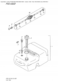 432D  -  Fuel  Tank  (Resin,  25L)  (Dt30R  P40) (432D -   (Resin, 25L) (Dt30R P40))