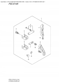 514A  -  Opt:remocon Parts  Set (514A - :   )