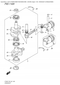 116A  -  Crankshaft  (Dt40W)(Dt40Wr) (116A -  (Dt40W) (Dt40Wr))