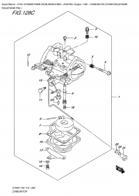 128C  -  Carburetor (Dt40W    P90)(Dt40Wr  P40)(Dt40Wr  P90) (128C -  (Dt40W P90) (Dt40Wr P40) (Dt40Wr P90))