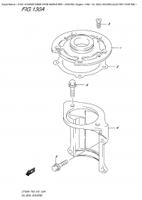 130A  -  Oil Seal  Housing  (Electric  Starter) (130A -   ())