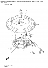 303A - Magneto  (Electric  Starter)  (Dt40W)(Dt40Wr) (303A -  () (Dt40W) (Dt40Wr))