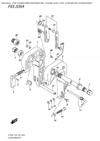 335A  - Clamp  Bracket  (Dt40W)(Dt40Wk) (335A -   (Dt40W) (Dt40Wk))