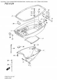 412A  - Lower Cover (Dt40W) (412A -    (Dt40W))