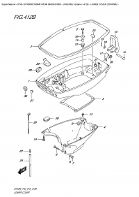 412B  - Lower Cover  (Dt40Wr) (412B -    (Dt40Wr))