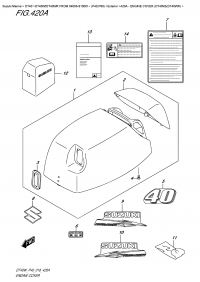 420A  - Engine  Cover  (Dt40W)(Dt40Wr) (420A -   () (Dt40W) (Dt40Wr))