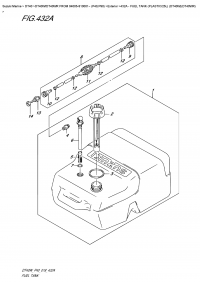 432A  - Fuel Tank  (Plastic/25L)  (Dt40W)(Dt40Wr) (432A -   ( / 25L) (Dt40W) (Dt40Wr))