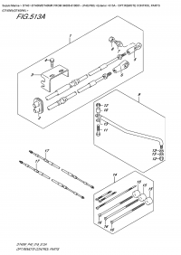 513A  - Opt:remote  Control  Parts  (Dt40W)(Dt40Wk) (513A - :     (Dt40W) (Dt40Wk))