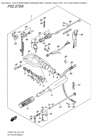 570A  - Opt:tiller  Handle  (Dt40Wr) (570A - :  (Dt40Wr))