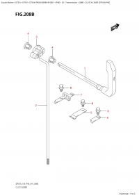 208B - Clutch Lever (Dt9.9A:p40) (208B -   (Dt9.9A: p40))