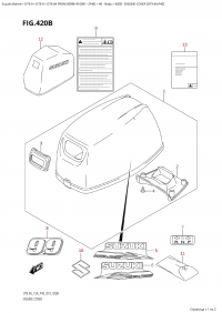 420B - Engine Cover (Dt9.9A:p40) (420B -   () (Dt9.9A: p40))