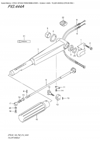 444A  -  Tiller  Handle  (Dt9.9A  P40) (444A -  (Dt9.9A P40))